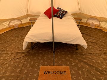 bell tent interior