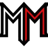 Stylized double letter 'M' logo with black and red accents.