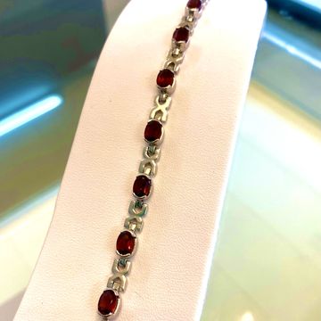 กำไรโกเมน garnet bracelet กำไรเงิน silver bracelet เครื่องประดับ jewelry 