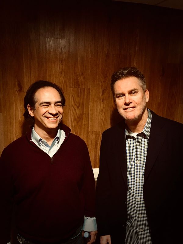 Backstage at the Ryman Auditorium, Joby Saad and Brian Regan