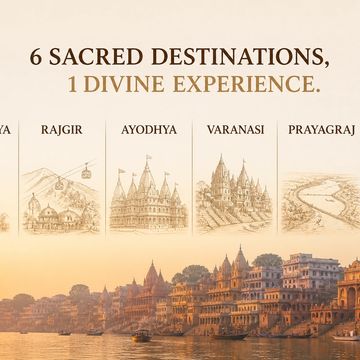Six sacred destinations in India for a divine spiritual experience.