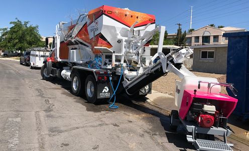 Concrete Delivery with Buggy Rental in Las Vegas.