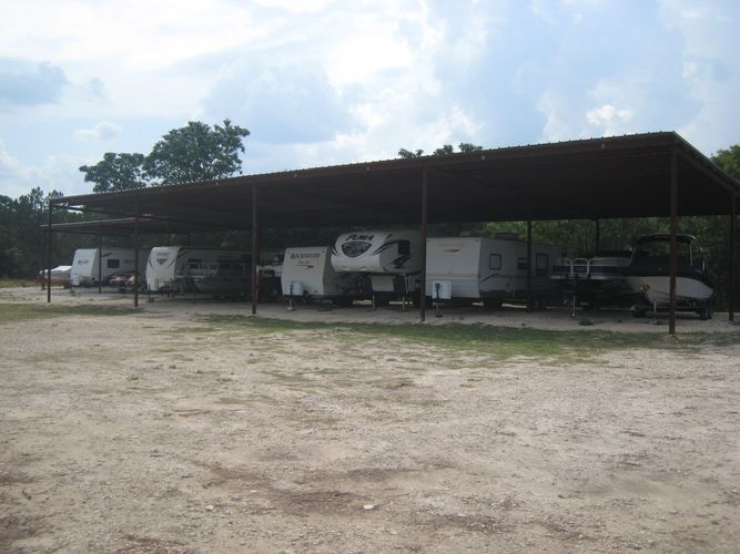 Covered and open boat and RV storage