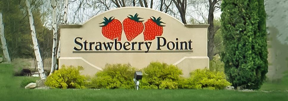 You will find Strawberry Point in the Northeast corner of Iowa. 