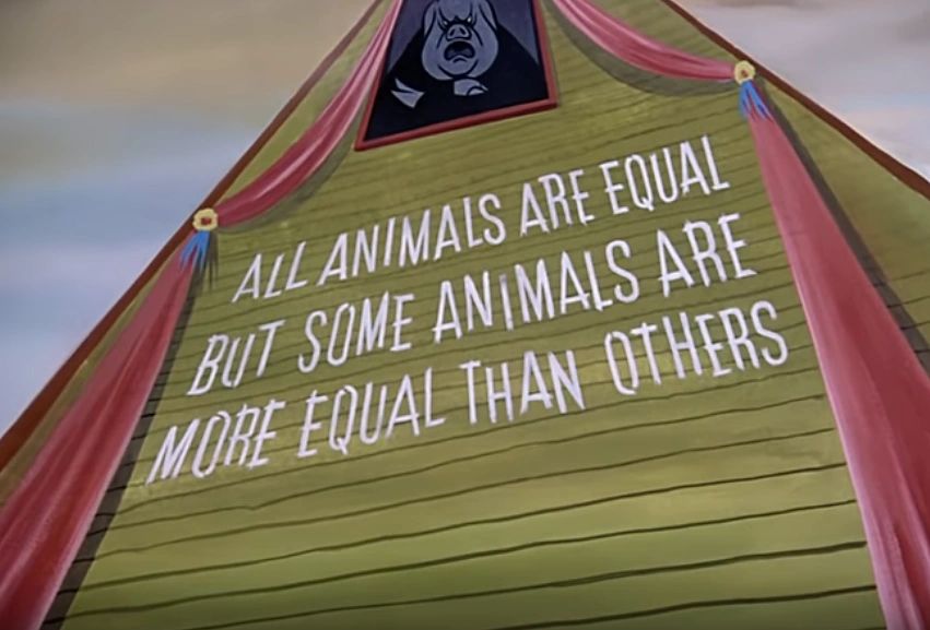 Famous scene from the animated 1954 Animal Farm. Famous scene from the animated 1954 Animal Farm.