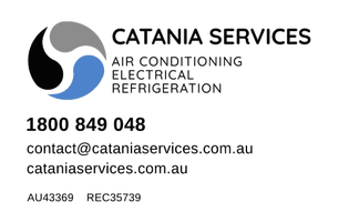 Catania Services 
Air Conditioning
Electrical
Refrigeration
1800 