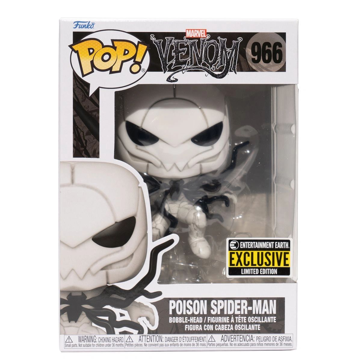 Venom Poison Spider-Man Funko Pop! Vinyl Figure #966 - Entertainment Earth  Exclusive