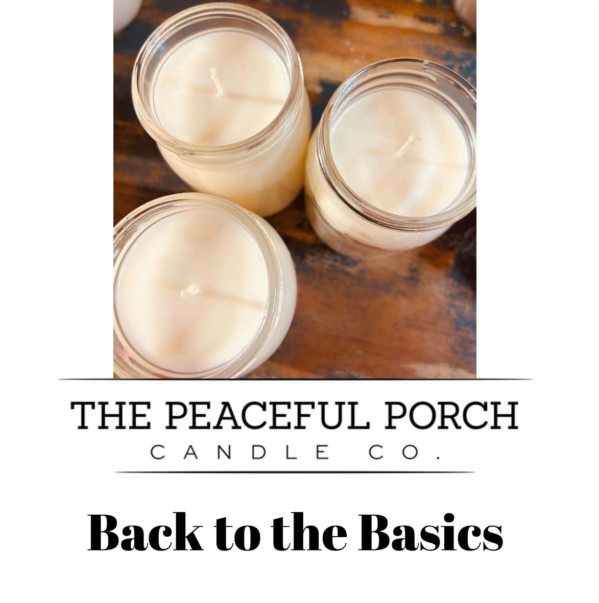 The Peaceful Porch Dough Bowl Candles, Sugar Mold Inserts