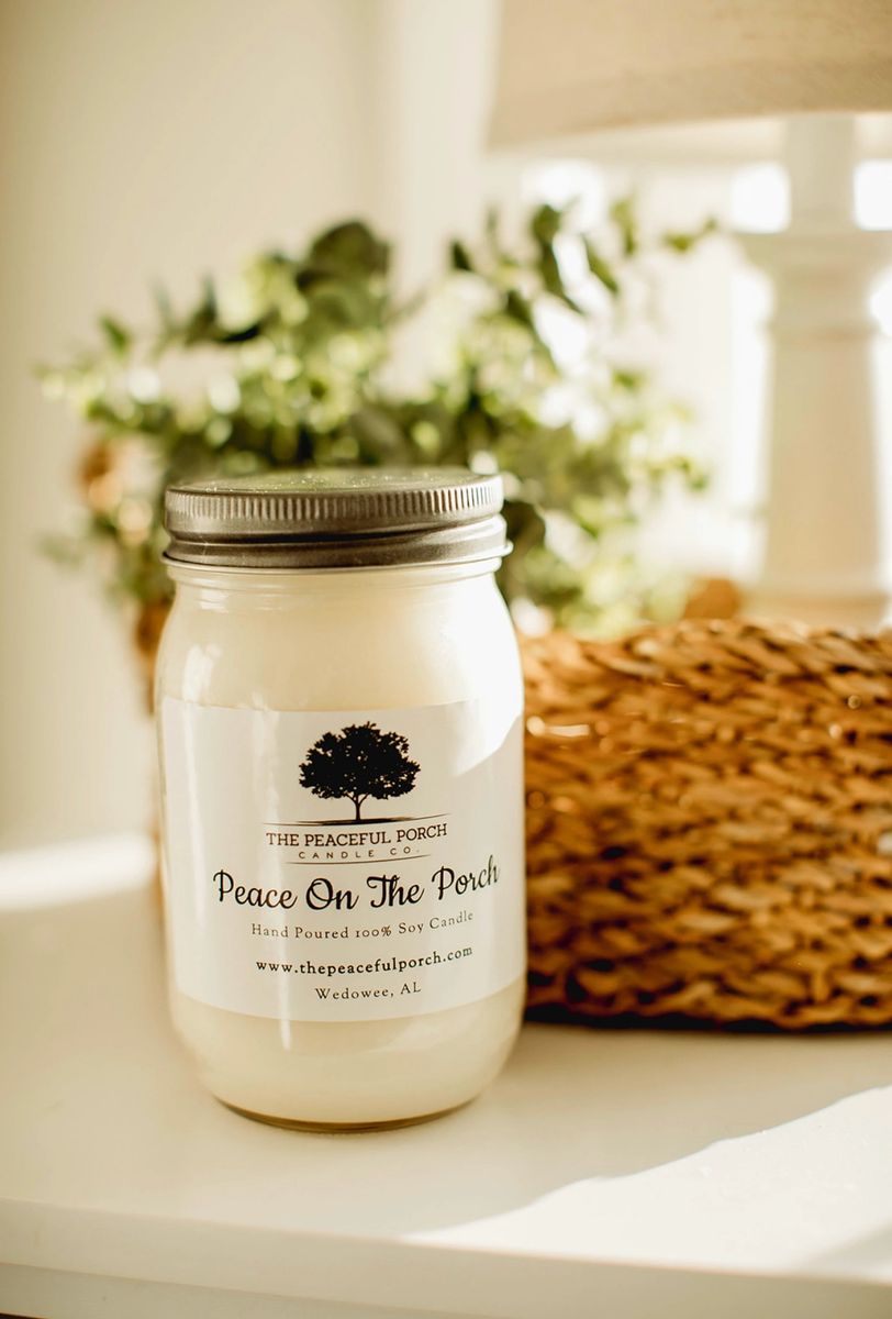 Peace on The Porch Jar Candles