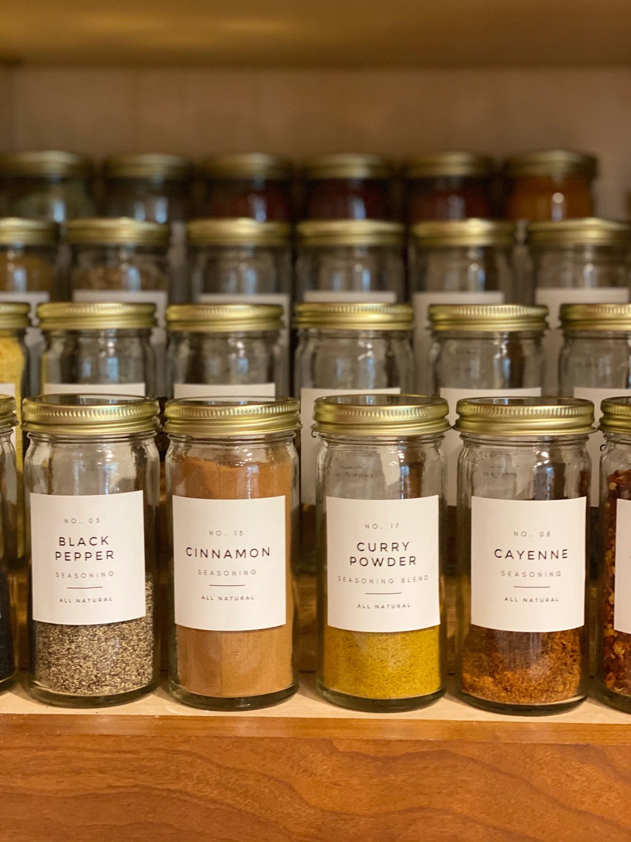 organizing your spice jars and checking expiration dates