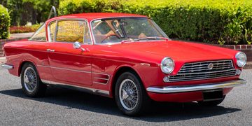 1967 Fiat 2300S Coupe in Rosso with Borrani wire wheels recently sold by Sports Classic 