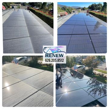 Solar panel cleaning 