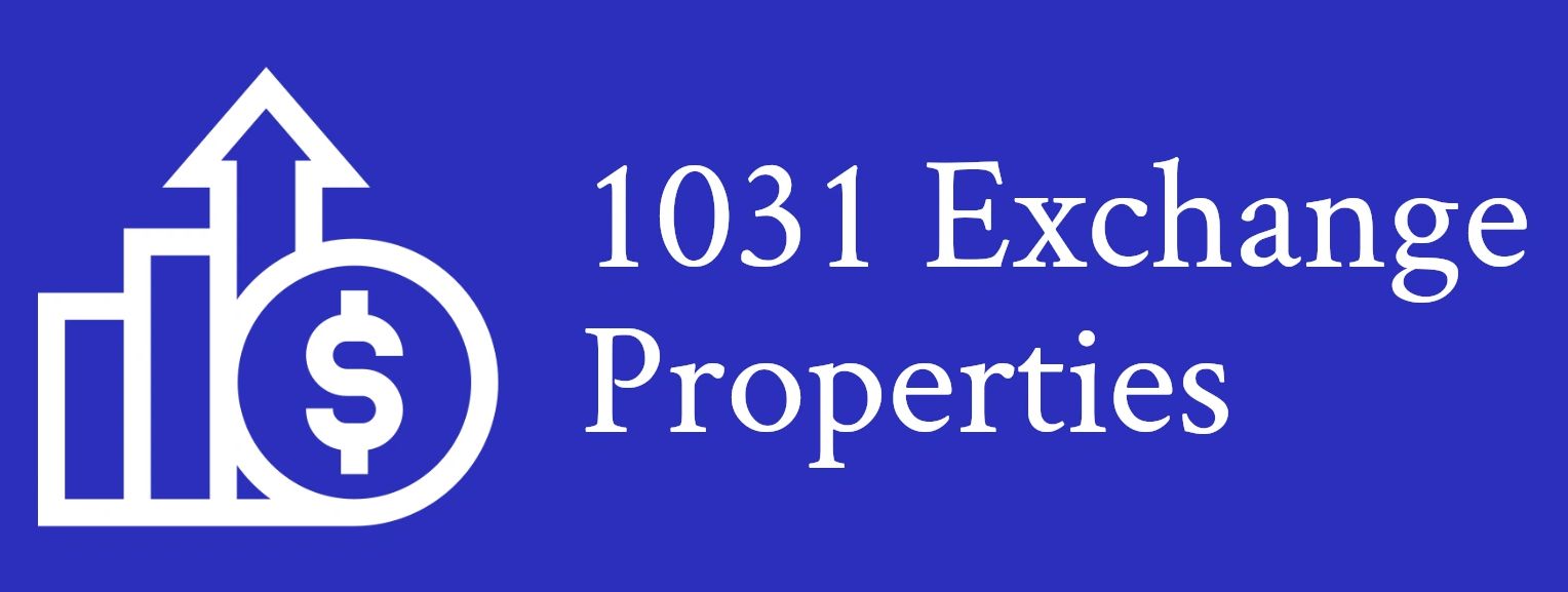 Logo for 1031 Exchange Properties with financial growth symbol.