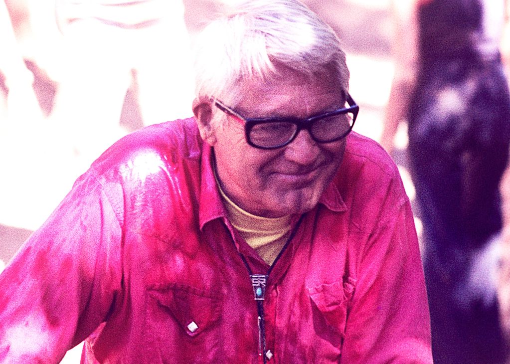 CARY GRANT MOVIE ACTOR AFTER WATER DOWSING AT A TRAIL RIDE. FUN WAS HAD BY ALL
NOT FOR SALE