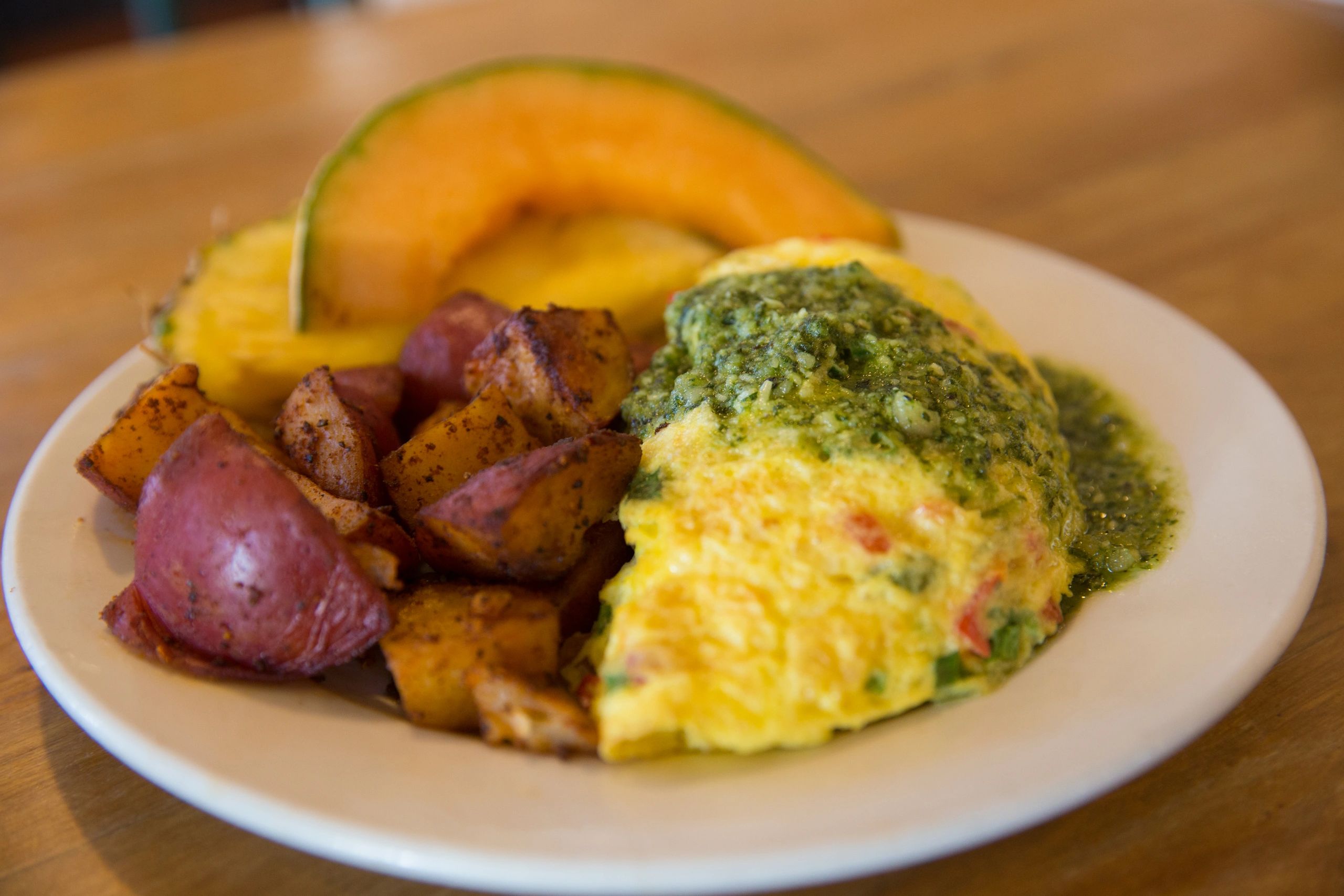 Smoked Salmon & Pesto Omelet