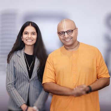 With Gaur Gopal Das