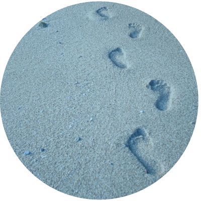 Footprints in the sand