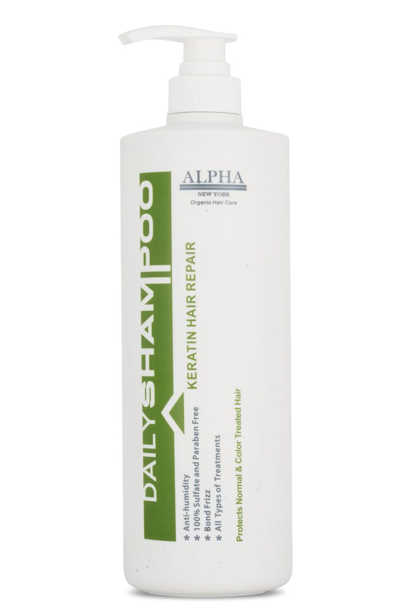 DAILY SHAMPOO Keratin Hair Repair ALPHA NEW YORK . 1000 ml. / 33.8 fl. oz.