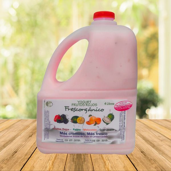 Yogur de Frutos Rojos Natural de 4 litros