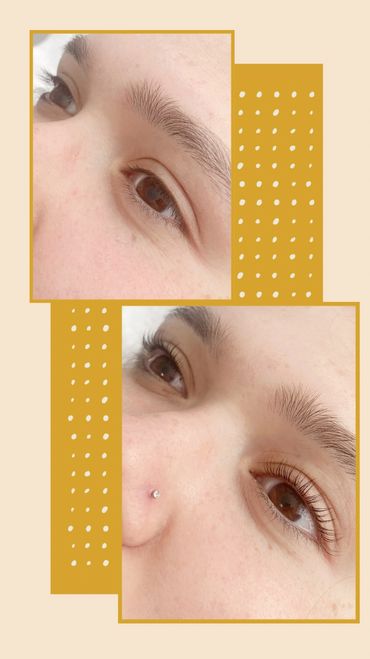 Lash lift and tint