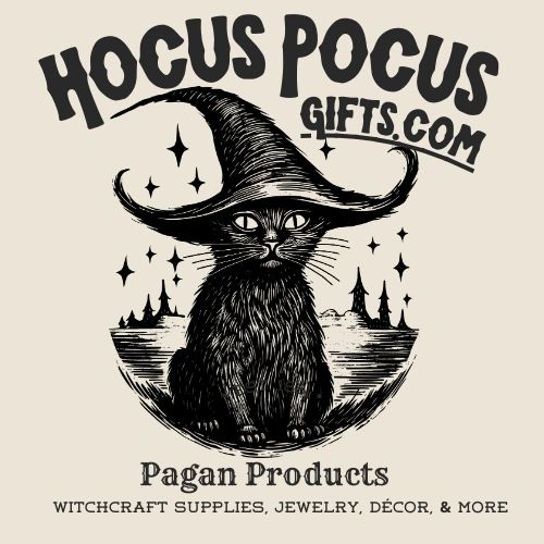 Witch Cat 
caption Hocus Pocus Gifts.com
Pagan Products, witchcraft supplies, jewelry, décor, and mo