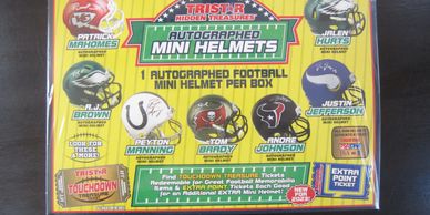 2022 Tristar Hidden Treasures Football Mini Helmet Box Platinum -  Sportsamerica Sports Cards