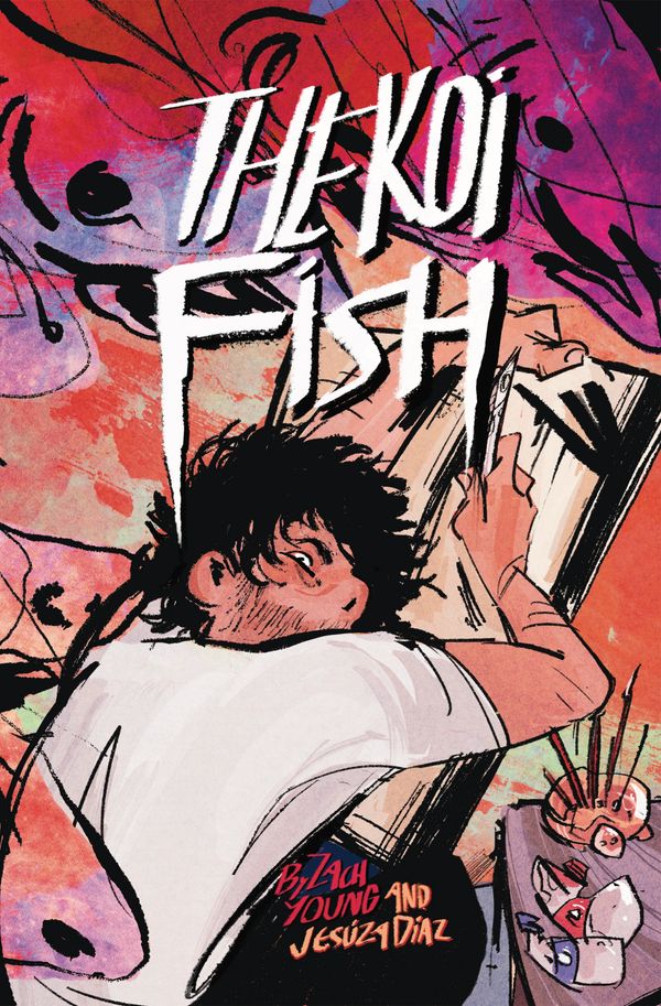 Cover art for The Koi Fish comic by Zach Young and Jesus Diaz.