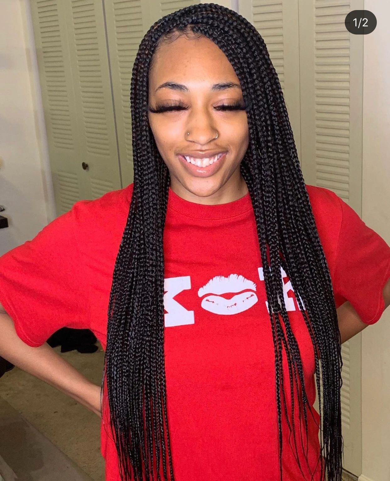 Small Knotless Braids