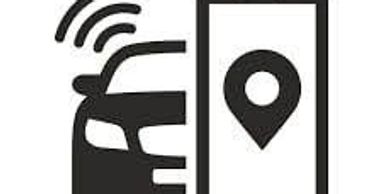 Vehicle and smartphone location tracking icon