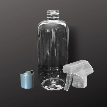 16oz 28-410 clear OPET Boston Round 
Plastic Bottle(s), New Item,  Pharmaceutical, Pet Care, Beauty