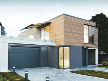 Stock image showing a new residential build representing custom structural design services