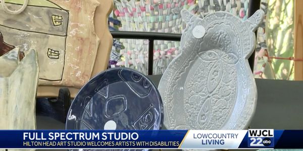 WJCL news screenshot of studio pieces for sale