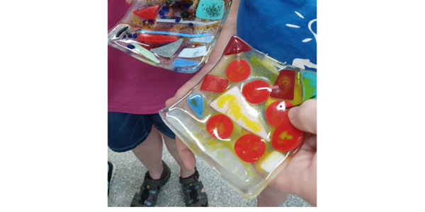 Just a couple of great fused glass pieces made by visiting artists.