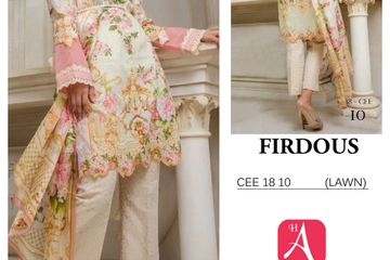 Amazing Lawn collection by FIRDOUS new variety available book your order now.