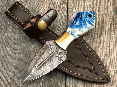 Stainless Pattern Welded Serbian Knife