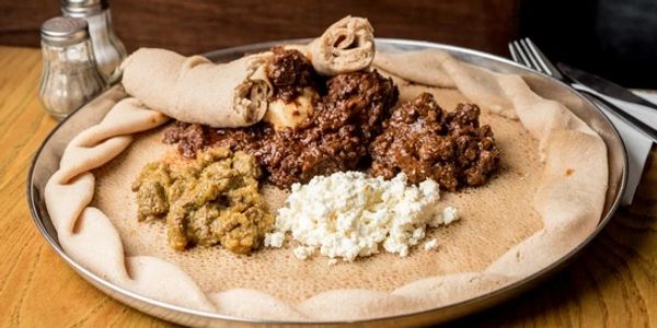 Traditional Ethiopian food dish