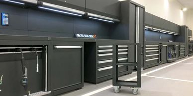 Qatar workshop furniture table steel wood worktop heavy duty storage