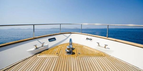 Yacht teak deck