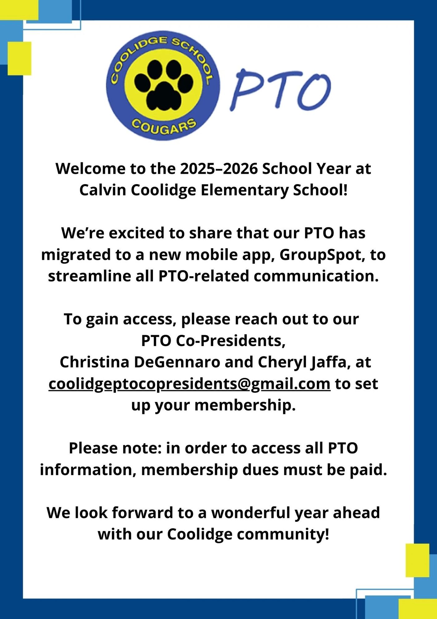 Coolidge PTO Webpage