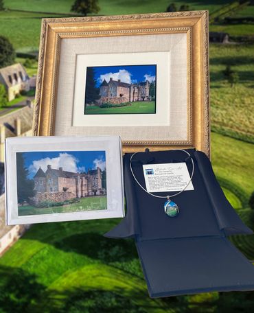 Ferniehirst Cabochon Pendant in sterling silver setting and omega chain.