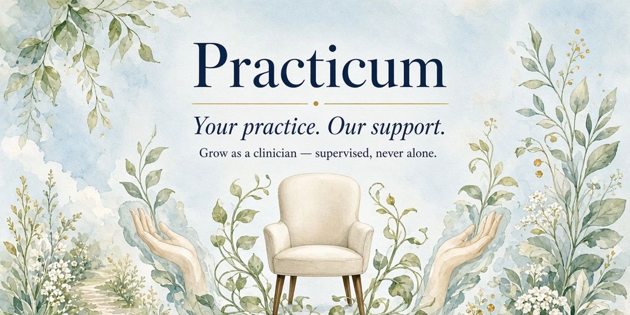Practicum support for clinicians with an inviting chair.
