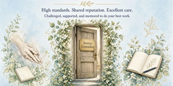 Invitation to Switzer Counselling with supportive and caring message.