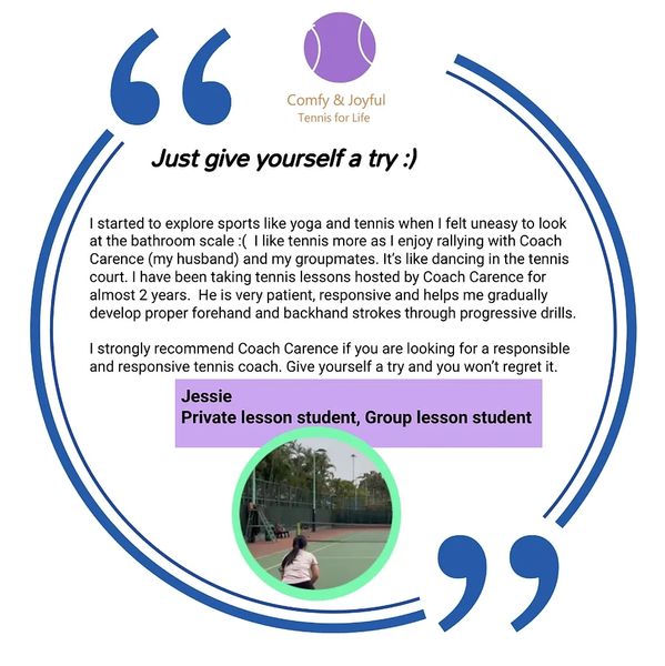 Strongly recommend Coach Carence as your tennis coach Hong Kong Tennis Class