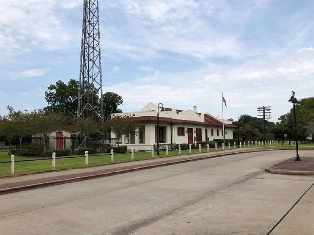 Alvin Historical Train Depot Centre in Alvin, Texas.