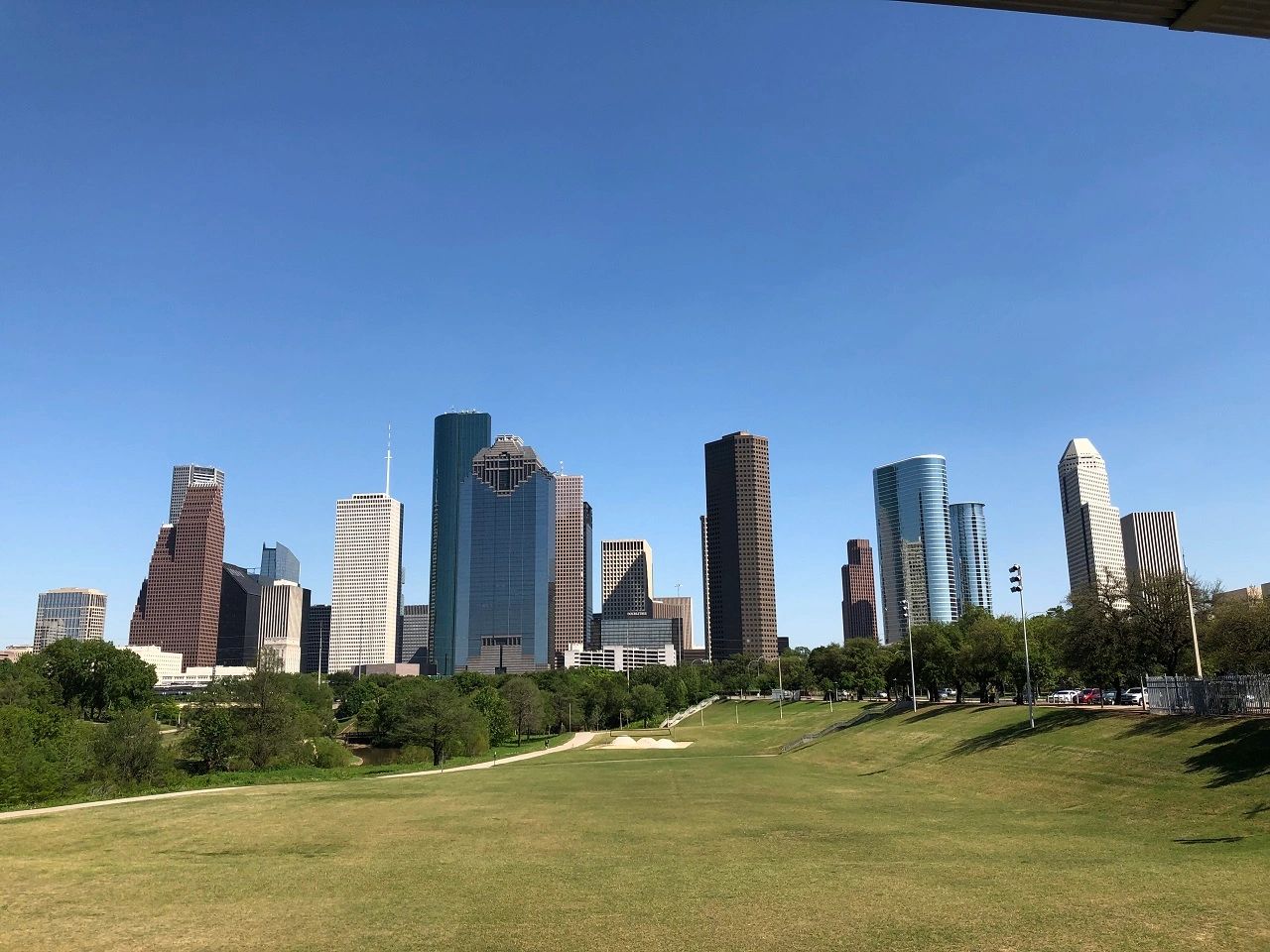 Downtown Houston Skyline from Sabine Park