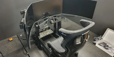A Sim Dynamics high end elite simulator in build 