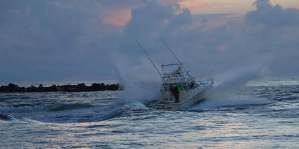 Heading to the offshore fishing grounds