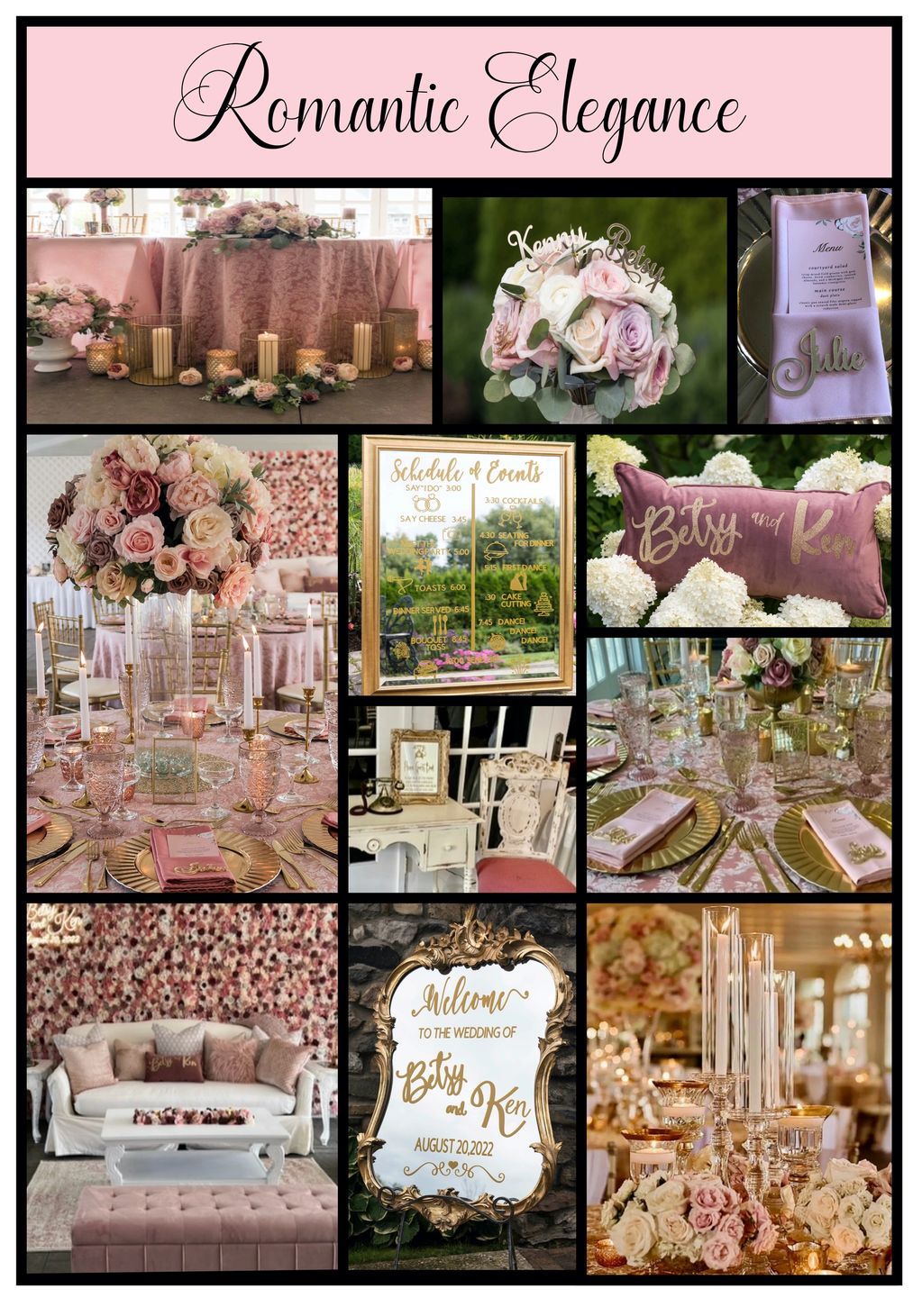 A blush and dusty rose wedding filled with soft romance, timeless elegance, and the sweetest shades.