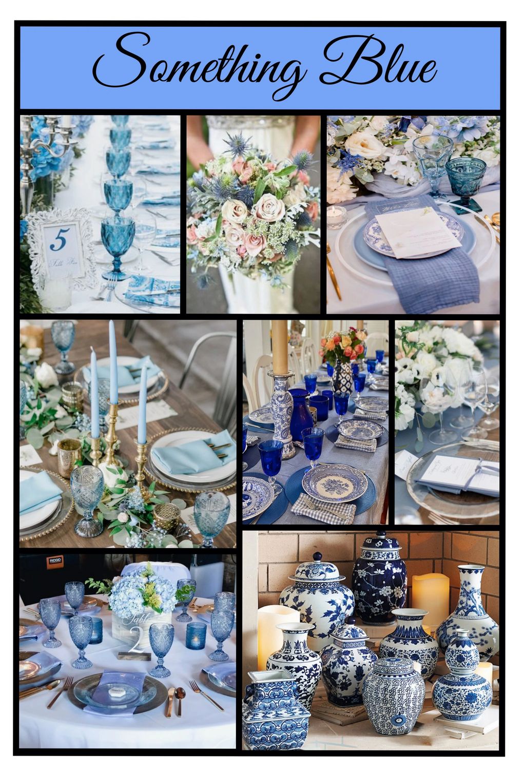 A wedding featuring Chinoiserie brings timeless beauty to life with delicate patterns of soft blue.
