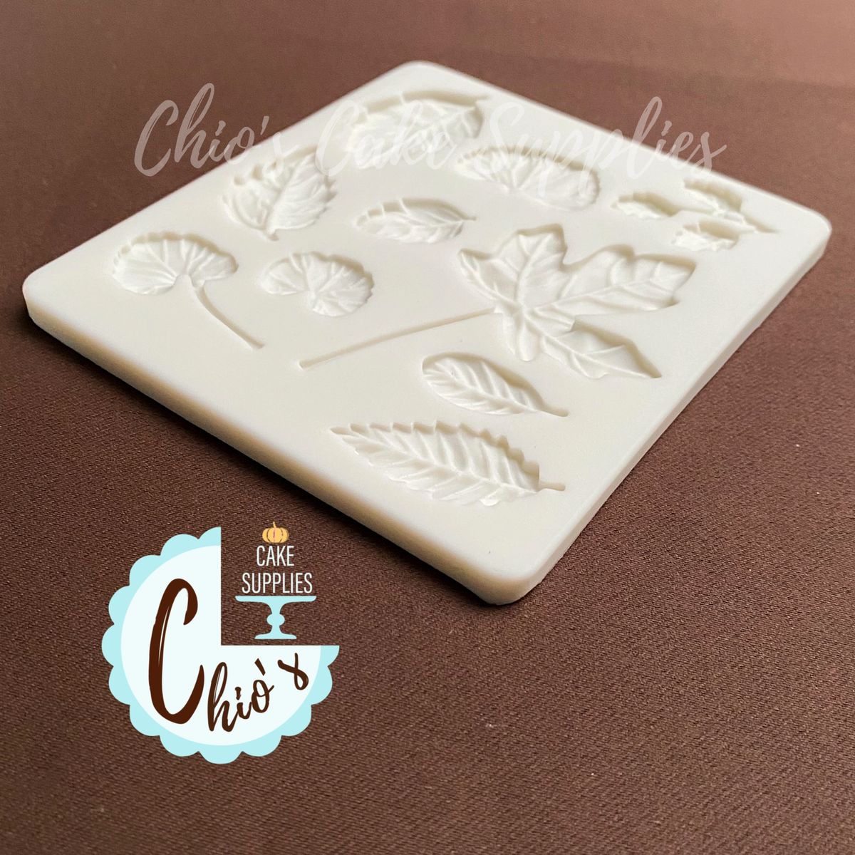 Assortment of Leaves Silicone Mold, 10 different designs. Maple, rose  leaves.